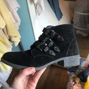 Black Boho Festival Booties MAKE AN OFFER!!